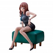 Original Illustration PVC Statue Doshima Illustration Senior Office Lady With Many Moles 23 cm