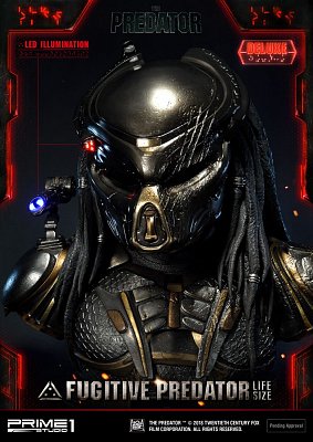 Predator 2018 Bust 1/1 Fugitive Predator Deluxe Ver. 76 cm