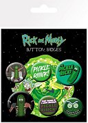 Rick and Morty Pin Badges 6-Pack Pickle Rick