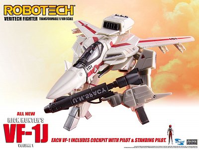 Robotech Veritech Micronian Pilot Collection Action Figure 1/100 Rick Hunter VF-1J 15 cm