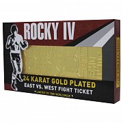 Rocky IV Replica East vs. West Fight Ticket (gold plated)