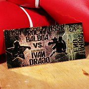 Rocky IV Replica East vs. West Fight Ticket (gold plated)