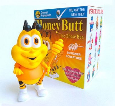 Ron English\'s Cereal Killers Vinyl Statue Honey Butt the Obese Bee 20 cm