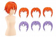 Sousai Shojo Teien Model Kit Accesoory Set 1/10 After School Short Wigs Type A Orange & Purple