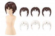 Sousai Shojo Teien Model Kit Accesoory Set 1/10 After School Short Wigs Type A White & Choco Brown