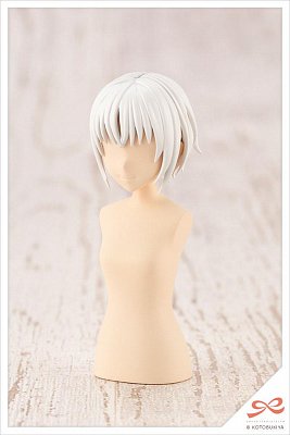 Sousai Shojo Teien Model Kit Accesoory Set 1/10 After School Short Wigs Type A White & Choco Brown