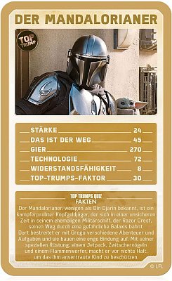 Star Wars Mandalorian Card Game Top Trumps Quiz *German Version*