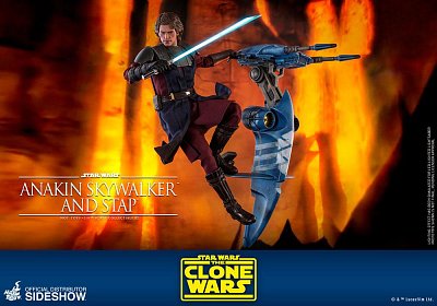 Star Wars The Clone Wars Action Figure 1/6 Anakin Skywalker & STAP 31 cm