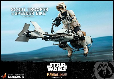Star Wars The Mandalorian Action Figure 1/6 Scout Trooper & Speeder Bike 30 cm