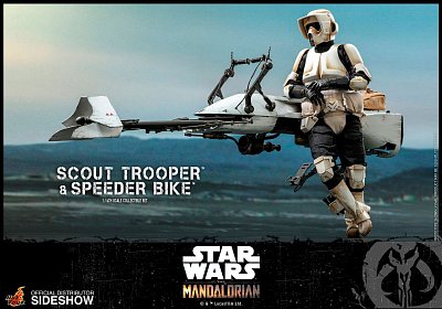 Star Wars The Mandalorian Action Figure 1/6 Scout Trooper & Speeder Bike 30 cm - Damaged packaging