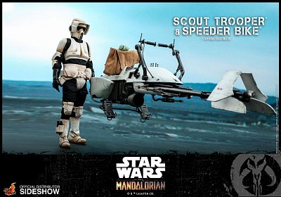 Star Wars The Mandalorian Action Figure 1/6 Scout Trooper & Speeder Bike 30 cm - Damaged packaging