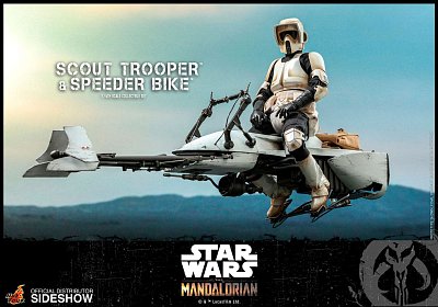 Star Wars The Mandalorian Action Figure 1/6 Scout Trooper & Speeder Bike 30 cm - Damaged packaging