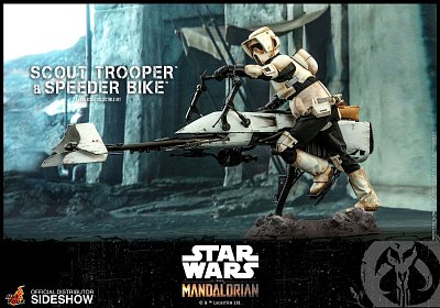 Star Wars The Mandalorian Action Figure 1/6 Scout Trooper & Speeder Bike 30 cm - Damaged packaging