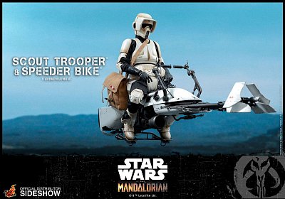 Star Wars The Mandalorian Action Figure 1/6 Scout Trooper & Speeder Bike 30 cm - Damaged packaging