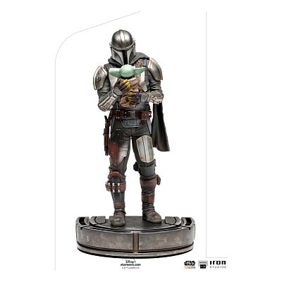 Star Wars The Mandalorian Art Scale Statue 1/10 Mandalorian & Grogu 22 cm