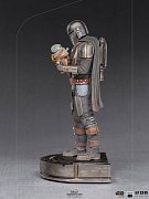 Star Wars The Mandalorian Art Scale Statue 1/10 Mandalorian & Grogu 22 cm