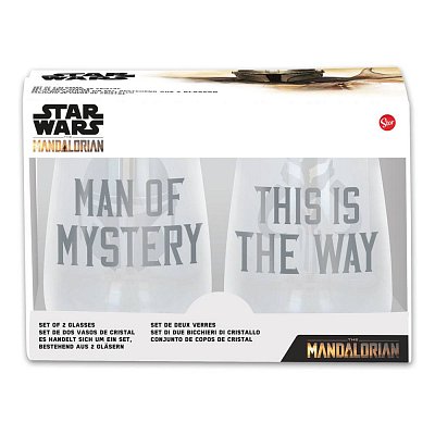 Star  Wars The Mandalorian Crystal Glasses 2-Packs Case (6)