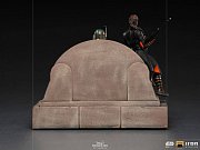 Star Wars The Mandalorian Deluxe Art Scale Statue 1/10 Boba Fett & Fennec on Throne 23 cm