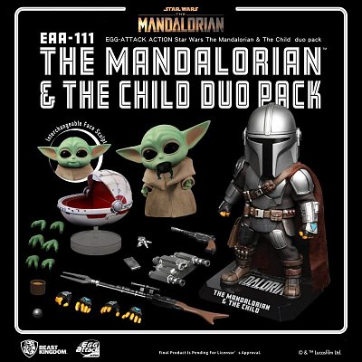 Star Wars The Mandalorian Egg Attack Action Action Figures The Mandalorian & The Child 7 - 17 cm