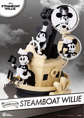 Steamboat Willie D-Stage PVC Diorama Mickey & Minnie 15 cm