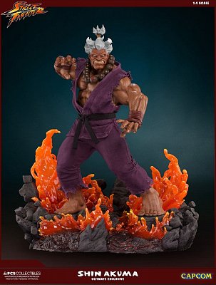 Street Fighter Mixed Media Statue 1/4 Shin Akuma Ultimate Exclusive 58 cm