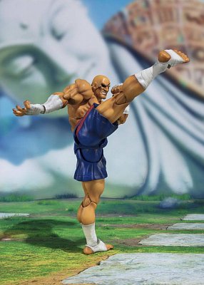 Street Fighter S.H. Figuarts Action Figure Sagat Tamashii Web Exclusive 17 cm --- DAMAGED PACKAGING