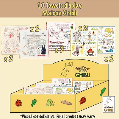 Studio Ghibli Mini Towels 25 x 25 cm Display (10)