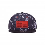 Super Mario Snapback Cap 8-bit AOP