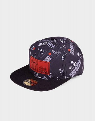 Super Mario Snapback Cap 8-bit AOP