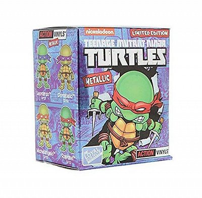 Teenage Mutant Ninja Turtles Action Vinyl Mini Figures 8 cm Metallic Display (12) --- DAMAGED PACKAGING