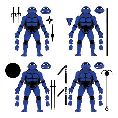 Teenage Mutant Ninja Turtles BST AXN Action Figure 4-Pack Midnight Turtles SDCC Exclusive 13 cm