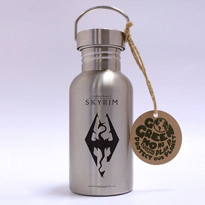The Elder Scrolls V: Skyrim Stainless Steel Water Bottle Dragon Symbol