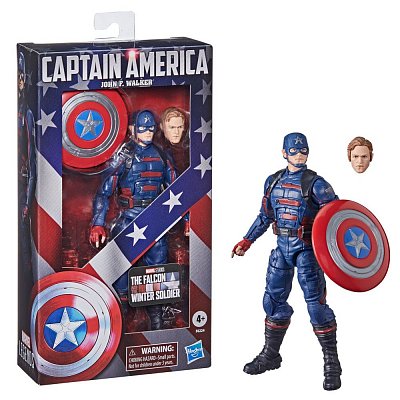 The Falcon and the Winter Soldier Marvel Legends Action Figure 2021 Captain America (John F. Walker) - Damaged packaging