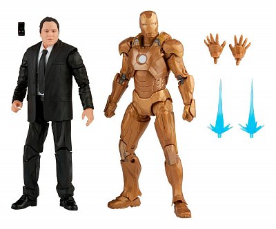 The Infinity Saga Marvel Legends Action Figure 2-Pack 2021 Happy Hogan & Iron Man (Iron Man 3) 15 cm