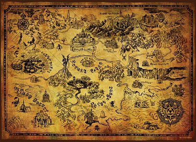 The Legend of Zelda Jigsaw Puzzle Hyrule Map (1000 pieces)