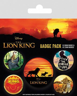 The Lion King Pin Badges 5-Pack Life of a King