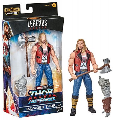 Thor: Love and Thunder Marvel Legends Series Action Figure 2022 Marvel\'s Korg BAF #4: Ravager Thor 15 cm