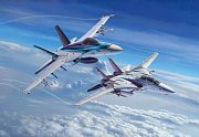 Top Gun Easy-Click Model Kit 1/72 F-14D Super Tomcat & F/A-18E Super Hornet - Damaged packaging