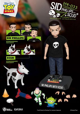 Toy Story Dynamic 8ction Heroes Action Figure Sid Phillips & Scud 21 cm