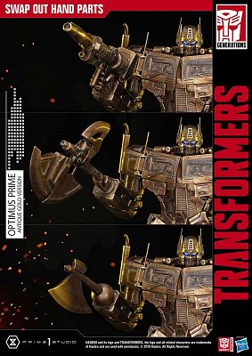 Transformers: G1 Statue Optimus Prime Antique Gold 58 cm