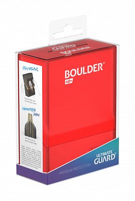 Ultimate Guard Boulder&trade; Deck Case 40+ Standard Size Ruby