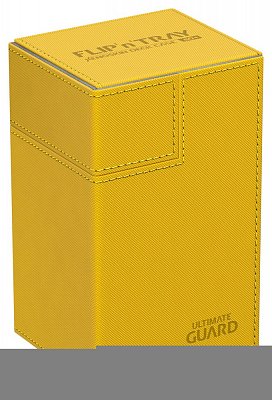 Ultimate Guard Flip´n´Tray  Deck Case 80+ Standard Size XenoSkin&trade; Amber