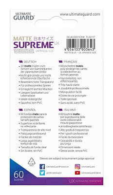 Ultimate Guard Supreme UX Sleeves Japanese Size Matte Blue (60)