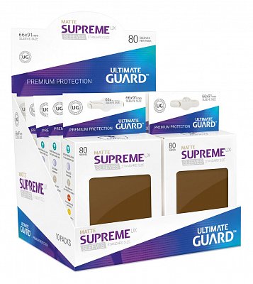 Ultimate Guard Supreme UX Sleeves Standard Size Matte Brown (80)