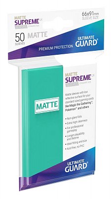 Ultimate Guard Supreme UX Sleeves Standard Size Matte Turquoise (50)