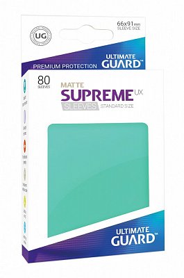 Ultimate Guard Supreme UX Sleeves Standard Size Matte Turquoise (80)