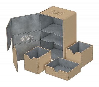 Ultimate Guard Twin Flip´n´Tray  Deck Case 160+ Standard Size XenoSkin&trade; Sand