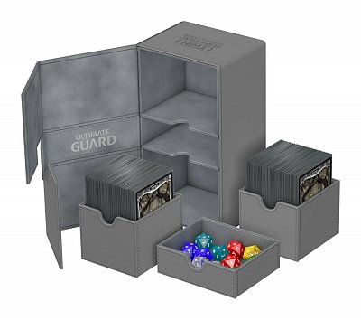 Ultimate Guard Twin Flip´n´Tray  Deck Case 200+ Standard Size XenoSkin Grey