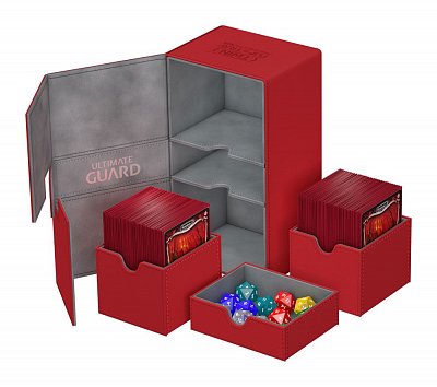 Ultimate Guard Twin Flip´n´Tray  Deck Case 200+ Standard Size XenoSkin Red