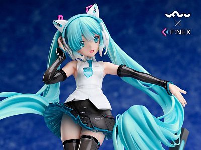 Vocaloid PVC Statue 1/7 Miku Hatsune Cat Ear Headphone Ver. 25 cm